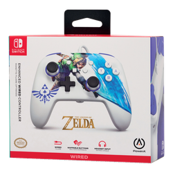 PowerA Mando con cable Enhanced para Nintendo Switch - Master Sword Attack