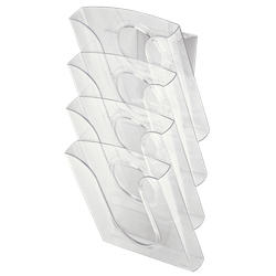 Presenter Set (Juego completo 4 bandejas+adaptador+elementos de fijación), cristal