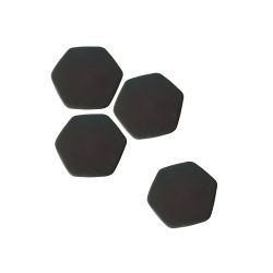 Puff Soft Seating Regulable.  Color Blanco/Negro