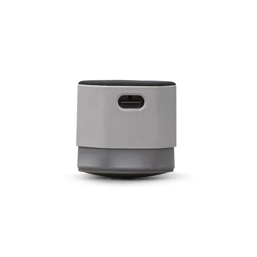 Puff Soft Seating Regulable.  Color Blanco/Negro