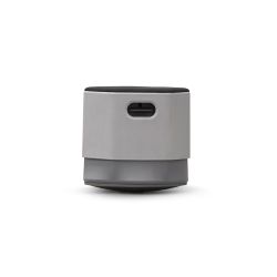 Puff Soft Seating Regulable.  Color Gris/Negro