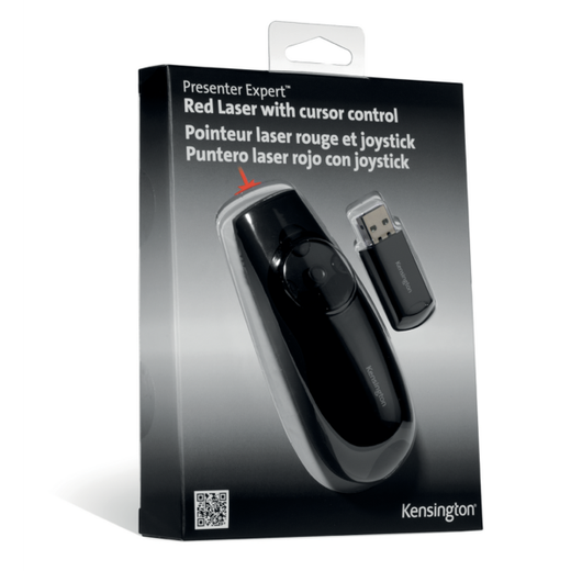 Presentador-puntero Kensington Expert laser rojo y joystick