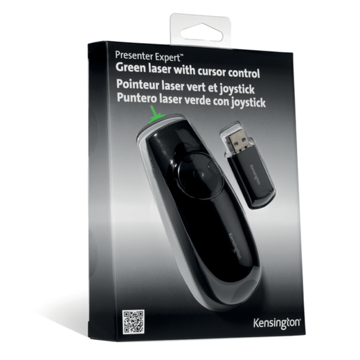 Presentador-puntero Kensington Expert laser verde y joystick