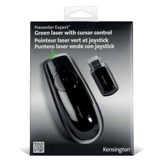 Presentador-puntero Kensington Expert laser verde y joystick