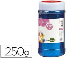 Purpurina Liderpapel Fantasia Color Azul Metalizado Bote de 250 Gr