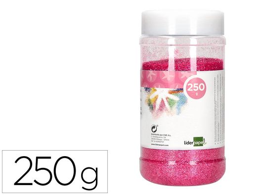 Purpurina liderpapel fantasia color metalico rosa pastel bote de 250 gr