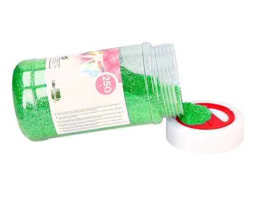 Purpurina liderpapel fantasia color metalico verde pastel bote de 250 gr