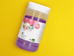 Purpurina liderpapel fantasia color metalico violeta pastel bote de 250 gr