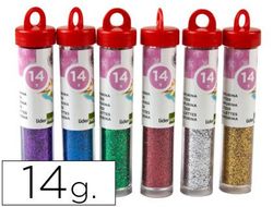 Purpurina Liderpapel Fantasia Colores Metalicos Surtidos Bote de 14 Gr