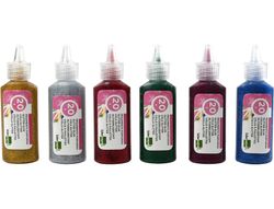 Purpurina Pegamento Liderpapel Fantasia Colores Metalicos Surtidos Bote 20 Gr