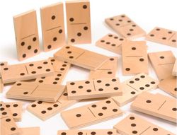 Puzle andreutoys domino animales madera 28 piezas