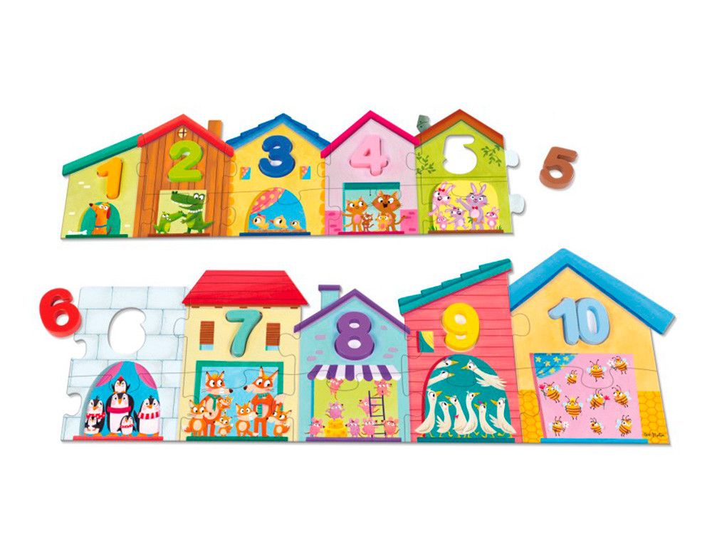 Puzle goula 1-10 duo 20 piezas