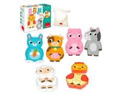 Puzle goula magnetico intercambiable granja 12 piezas