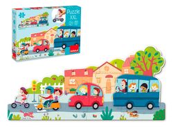 Puzle goula xxl vehiculos 18 piezas
