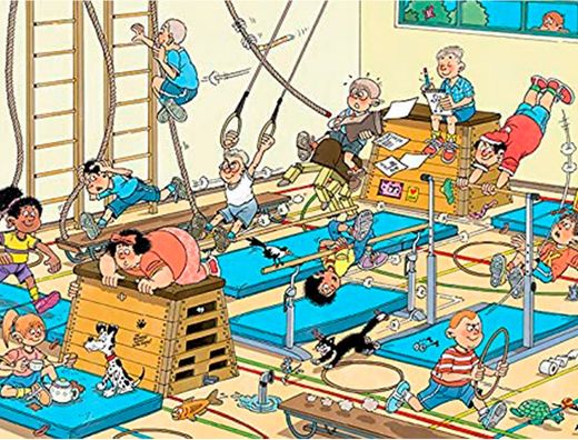 Puzle jumbo jan van haasteren clase de gym 240 piezas piezas