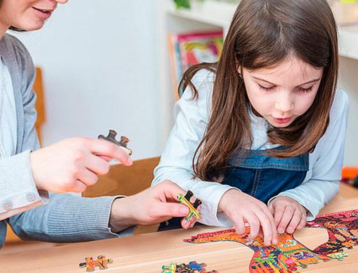 Puzle mideer mundo de dinosaurios con forma animal grande 280 piezas