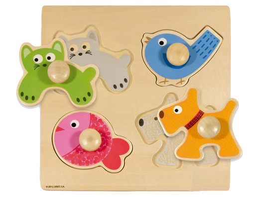 Puzzle diset animales domesticos