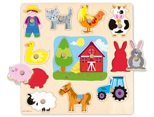 Puzzle Diset Silueta Granja
