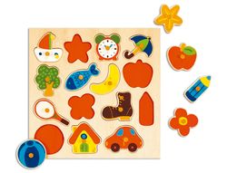 Puzzle diset silueta