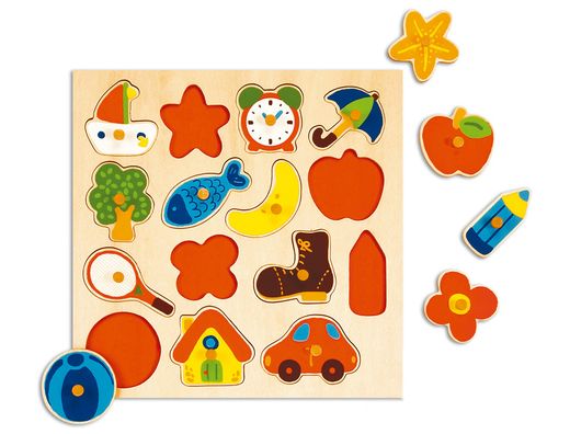 Puzzle diset silueta