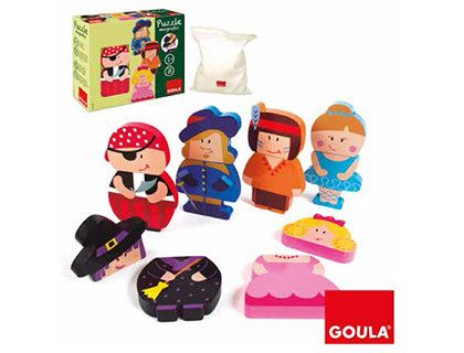 Puzzle goula infantil personajes magneticos