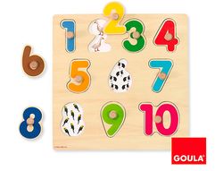Puzzle goula numeros 10 piezas