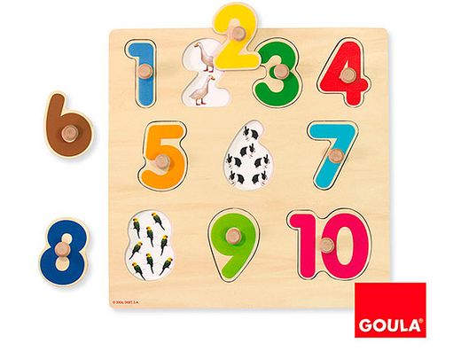 Puzzle goula numeros 10 piezas