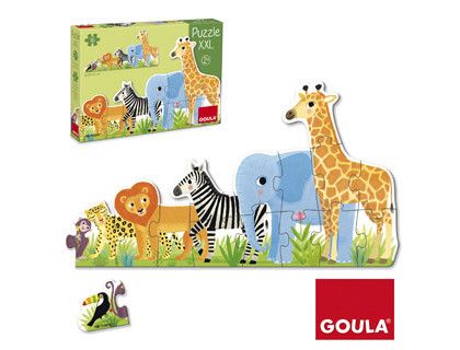 Puzzle goula xxl decreciente selva 16 piezas