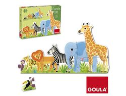 Puzzle goula xxl decreciente selva 16 piezas