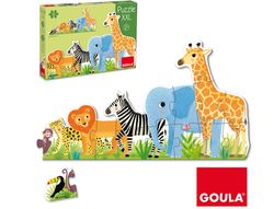 Puzzle goula xxl decreciente selva 16 piezas