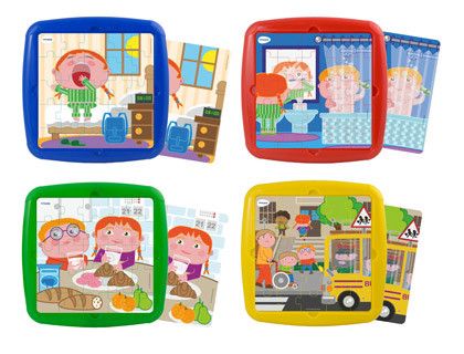 Puzzle miniland habito diarios set de 4 unidades 25 piezas