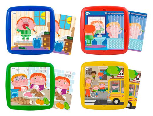 Puzzle miniland habito diarios set de 4 unidades 25 piezas