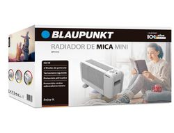 Radiador blaupunkt mini 900w dos niveles potencia proteccion sobrecalentamiento color blanco