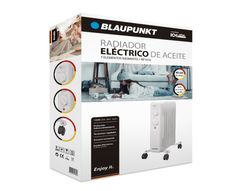 Radiador de aceite blaupunkt 1500w 7 elementos calorificos proteccion sobrecalentamiento con ruedas color blanco