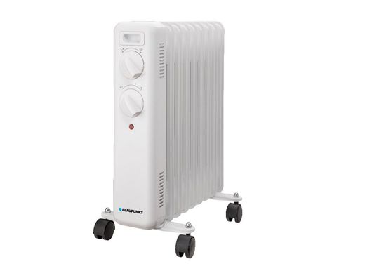 Radiador de aceite blaupunkt 2000w 9 elementos calorificos proteccion sobrecalentamiento con ruedas color blanco