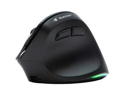 Raton bluestork m-wl-ergo-lumi ergonomico inalambrico negro