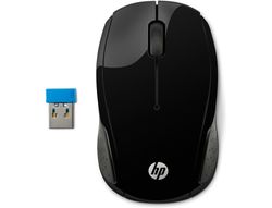 Raton hp 200 inalambrico optico 1000 dpi 2 botenes color negro