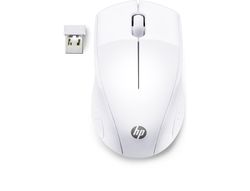 Raton hp 220 snow inalambrico 1300 dpi 3 botones color blanco