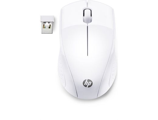 Raton hp 220 snow inalambrico 1300 dpi 3 botones color blanco