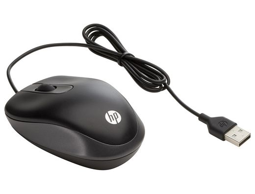 Raton hp viaje optico 1000 dpi usb-a longitud cable 100 cm color negro