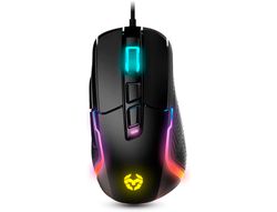 Raton krom kick gaming rgb optico 800-6200 dpi 7 botones iluminacion led rgb rainbow