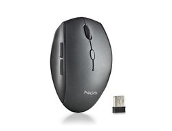 Raton ngs bee 800/1200/1600 dpi inalambrico 5 botones receptor usb-a 2,4 ghz color negro