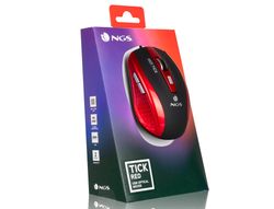 Raton ngs cable tick optico 800/1600 dpi 6 botones nano conexion usb color rojo