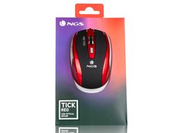 Raton ngs cable tick optico 800/1600 dpi 6 botones nano conexion usb color rojo