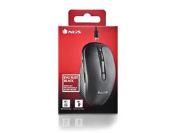 Raton ngs evo rust optico 800/1200/1600 dpi inalambrico 5 botones teclas silenciosas receptor usb 2,4 ghz negro