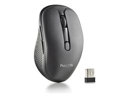 Raton ngs evo rust optico 800/1200/1600 dpi inalambrico 5 botones teclas silenciosas receptor usb 2,4 ghz negro