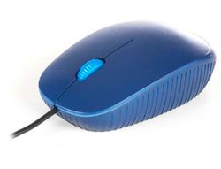 Raton ngs wired flame optico con cable 1000 dpi ambidiestros usb color azul