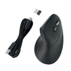 Ratón óptico Kensington Ergonómico recargable MY630 EQ, negro