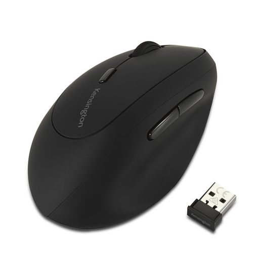 Ratón óptico Kensington Pro Fit® Ergo para zurdos, negro