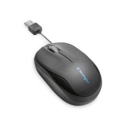 Ratón óptico Kensington retractil Pro Fit®, negro